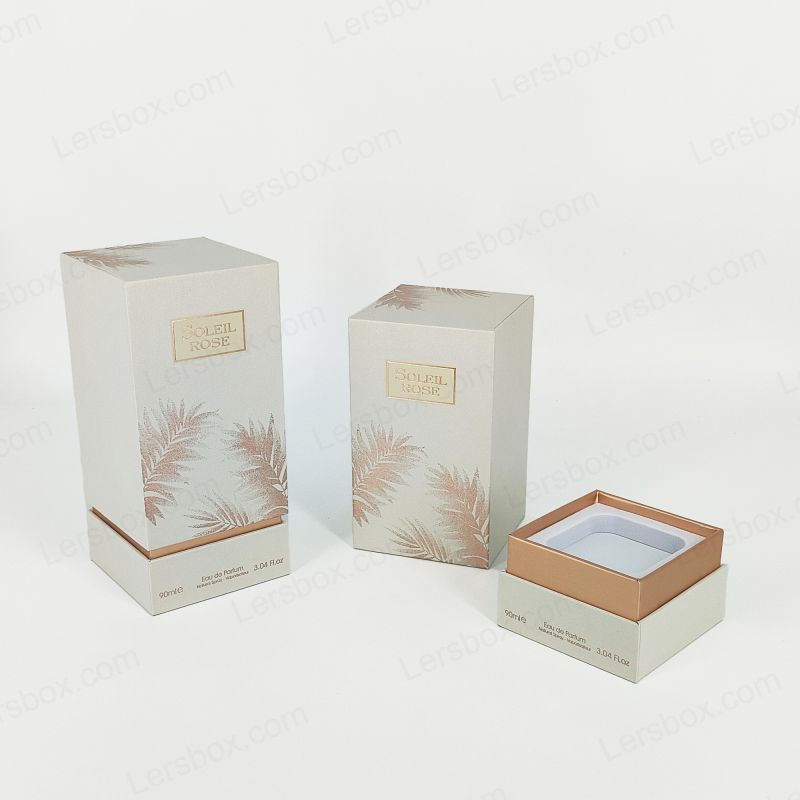 Handgefertigte Parfüm Geschenkbox mit Goldfolienbranding und EVA -Schaumkissen HP003