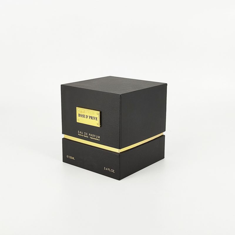 Luxusgoldfolien -Parfümbox mit EVA -Schaumliner und starre Basiskonstruktion HP007