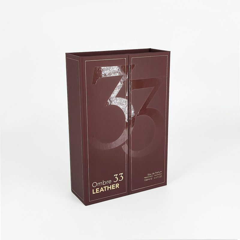 Handgefertigte Goldfolien -Parfümbox mit EVA -Tablett und robuster starrer Konstruktion HP015