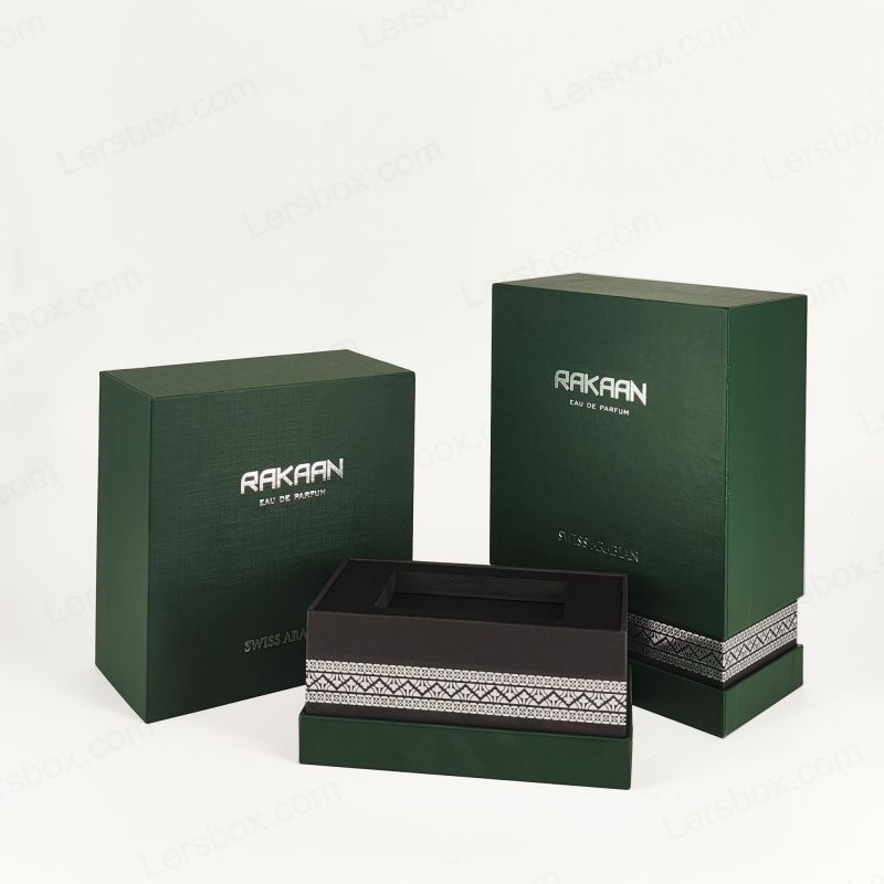 Exklusive Goldfolie -Parfümverpackung mit EVA -Tablett und starre Struktur HP024