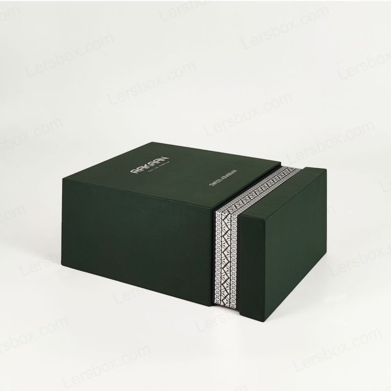 Exklusive Goldfolie -Parfümverpackung mit EVA -Tablett und starre Struktur HP024