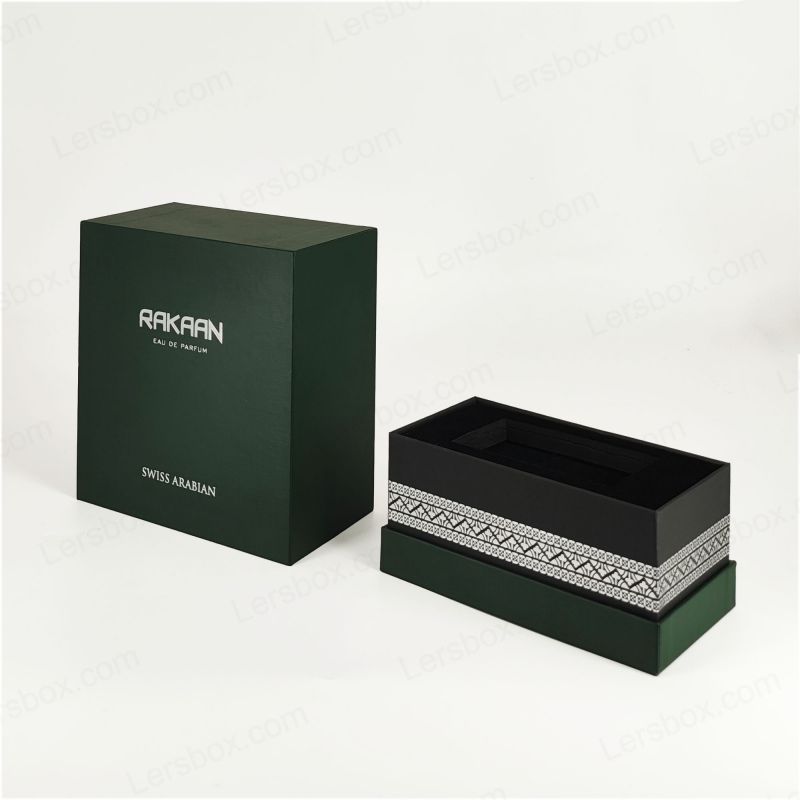 Exklusive Goldfolie -Parfümverpackung mit EVA -Tablett und starre Struktur HP024