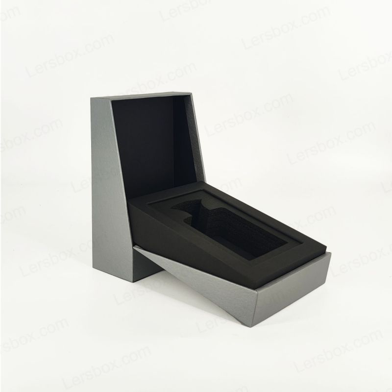 Luxusgoldfolien -Parfümbox mit EVA -Schaumschale und elegantem Deckelbasis HP025