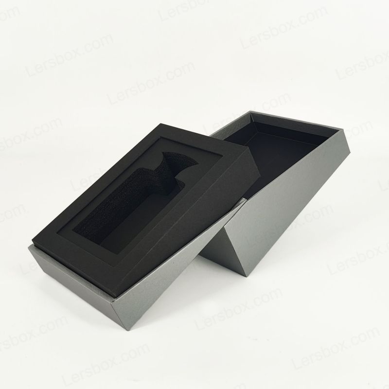 Luxusgoldfolien -Parfümbox mit EVA -Schaumschale und elegantem Deckelbasis HP025