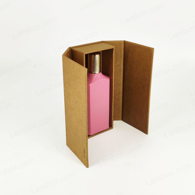 Geprägte Goldfolie Parfüm Geschenkbox mit EVA -Einsatz und starrer Basis HP026
