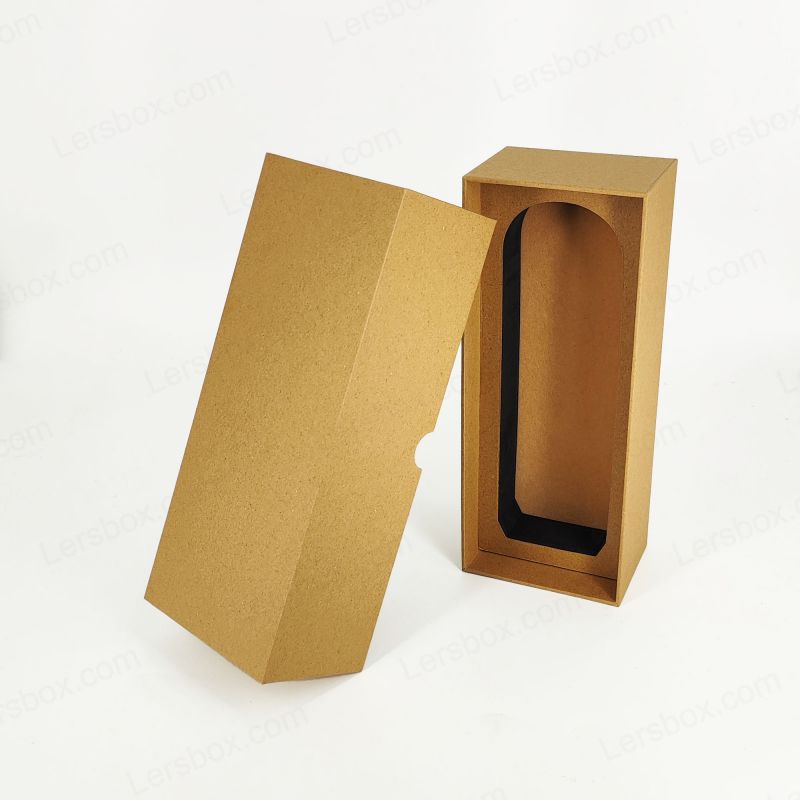 Geprägte Goldfolie Parfüm Geschenkbox mit EVA -Einsatz und starrer Basis HP026