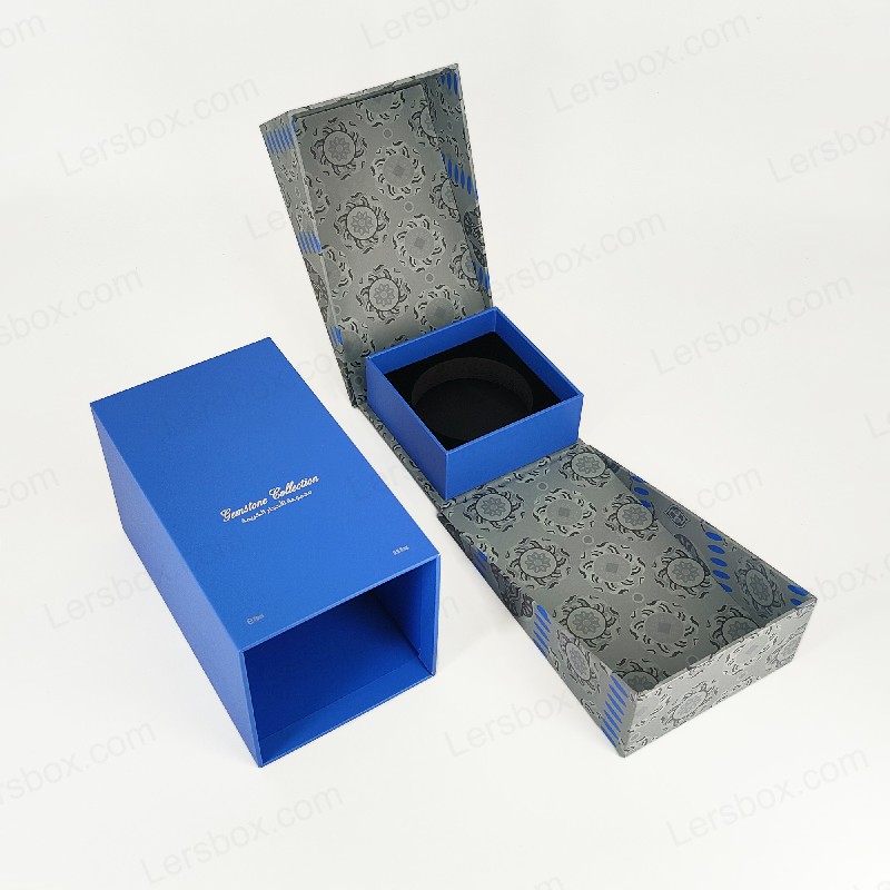 Premium -Goldfolien -Parfümbox mit EVA -Schaumschale und robustem Deckel und Basisdesign HP029