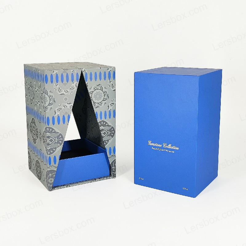 Premium -Goldfolien -Parfümbox mit EVA -Schaumschale und robustem Deckel und Basisdesign HP029