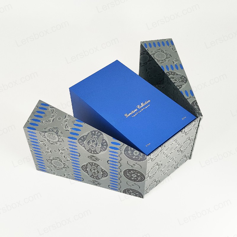 Premium -Goldfolien -Parfümbox mit EVA -Schaumschale und robustem Deckel und Basisdesign HP029