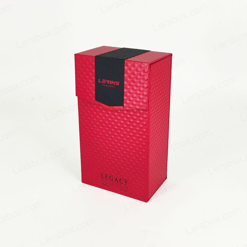 Handgefertigte Goldfolien -Parfüm -Geschenkbox mit EVA -Schaumeinsatz und starre Konstruktion HP032