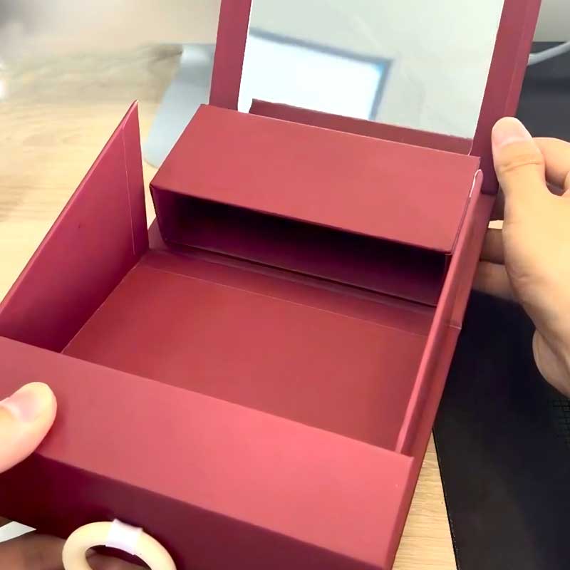 Kosmetikbox des Flip -Style -Spiegels